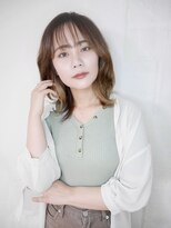 シュシュ(shushu)&nbsp;外ハネくびれヘア/アッシュベージュ 【有海一生】/髪質改善