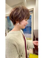 ホヌン 茅ヶ崎(Honnun)&nbsp;ゆるっとパーマの大人ショートボブ/茅ヶ崎