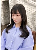 【tomomi*就活カラー　韓国ヘア　くびれ巻き　顔まわりカット】