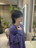 ムード カナザワ(mood kanazawa)&nbsp;無造作束感マッシュウルフ/ダークアッシュ