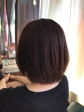 ビューティアンドスパ ガガ(GAGA) 縮毛矯正×ヘアカラーの同日施術例　藤枝美容室