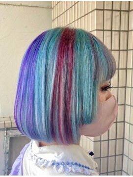 マティーナ ヘアー 池袋(Matina hair) 【推しカラー/水色/ポイントカラー/姫ボブ】20代30代40代50代