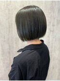 【tetote/村山】アッシュブラック/大人ボブショート