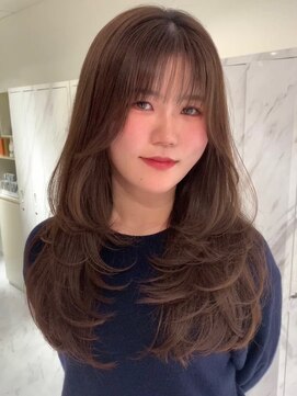 ソヨン 大宮2号店(SOYON) ミルクティーベージュケアブリーチダブルカラー韓国レイヤー