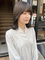 コフィー バイ メルト 吉祥寺(cofy by melt)&nbsp;【松本咲花】ブリーチなしオリーブグレージュ冬カラー韓国ミディ