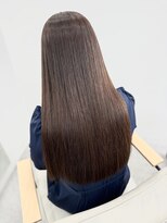 キキ(kiki)&nbsp;ネビージュオリーブカラーワンレン透明感カラー_kiki0001