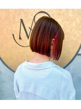 カプロアシヤ(Capullo.Ashiya) インナーストロベリーピンクボブ