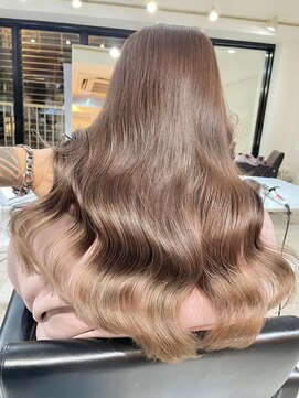 ブレンド 渋谷(BLend) フェミニンロング似合わせカットウェーブミディアム