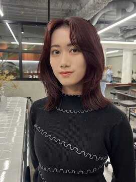 ニコ トウキョウ 渋谷(nico TOKYO) ミディアムレイヤーくびれボブ/切りっぱなし/結べるボブ