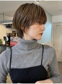 3Dハイライトカラー/似合わせショート/丸みショート
