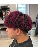 ライズ 渋谷店(RISE) 刈り上げマッシュハイライトツイストスパイラルパーマ
