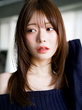 レノラ 本町(LENORA) ★くびれヘアプリコットオレンジハイライトカラーレイヤーカット