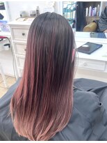 シャルティア(SHALLTIA)&nbsp;ピンク系カラー/ピンクブラウン/グラデーション/艶髪/ストレート