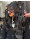 バタフライカット×シアーグレージュ