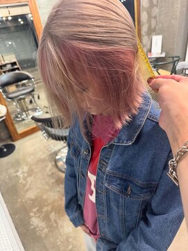 ステラゴーマルイチ(STELLA 501) ミルクティーベージュ×ピンクカラー