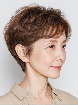 クラゲヘアー/小顔/ココアベージュ/オリーブグレー/川西