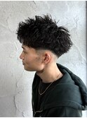 MEN’S HAIR/ショートツイスパ/刈り上げセンターパート/群馬高崎