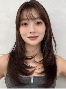 エジョン 三鷹店(Aejon) 三鷹レイヤーカット韓国ダブルカラー顔周り前髪カットボブ