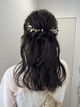 ガーデンヨコハマ(GARDEN YOKOHAMA) 【チバ】ヘアセット　ハーフアップ　ハーフツイン　大人ガーリー