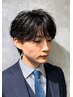 シースルーマッシュカット メンズカット 韓国メンズヘア ビジネスにも◎