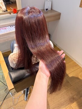 マリブ ヘアリゾート 伊勢崎本店(malibu hair resort) rina カシスピンクカラー