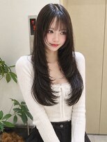エラン トウキョウ 学芸大学店(elan tokyo)&nbsp;透明感ダークブラウン/ロングレイヤー/ハッシュカット