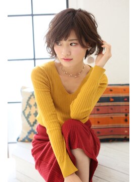 ロンドアベニール 北千住(Lond avenir) 【lond 本田奈穂美】斜めバング☆エアリーショートボブ