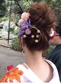 ヘアセット 着付け