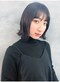 切りっぱなしボブ.