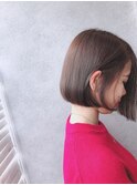 外ハネボブ/アッシュブラウン/ネオウルフ/デザインカラー