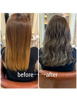 シャル 相模大野(shalu)&nbsp;【ムラカミ】　大人グレー（ブリーチあり)　≪shalu相模大野≫