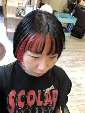 ヒロミライフ 昭和町店(Hiromi Life) インナーカラーレッド