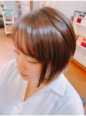 大人かわいいショートボブ