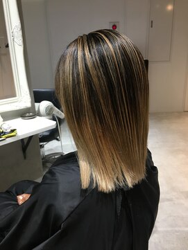 アディクト 綾瀬(ADDICT) 【ADDICT_YuuYa】コントラストバレイヤージュ_ペールイエベ