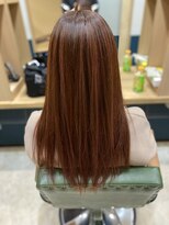 ヘアサロンアンドヘアメイクディー(hair salon hair make D)&nbsp;仙台D イメチェン カラーチェンジ レディレッド×ワンレンロング