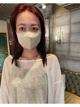 髪質改善と縮毛矯正の専門店 サンティエ(scintiller) ピンクカラー