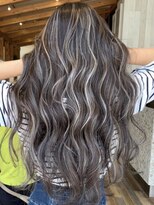 リード バイ ラグーン(LEAD by LAGOON)&nbsp;バレイヤージュグレージュハイライトダブルカラーケアブリーチ