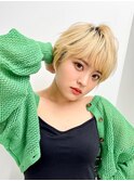 【長谷川】ゆるふわブロンドショート