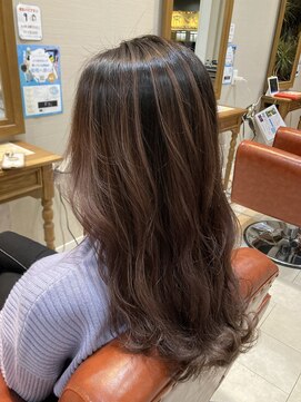 ヘアー クラージュ(hair courage) バレイヤージュカラー