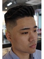 タイト スワッグ バーバーワークス(TIGHT SWAG BARBERWORKS)&nbsp;スキンフェード×アイロンパーマ