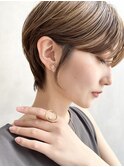 大人可愛い20代30代40代50代小顔ショートボブ丸みショートくびれ
