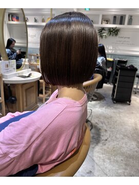 ロンド シャルム 吉祥寺(Lond charme) 黒髪グレージュベージュ髪質改善縮毛矯正ボブ吉祥寺