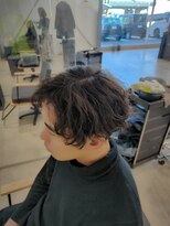 ビーヒアナウ N゜03 金沢駅西店(BE HERE NOW) メンズパーマ/波巻きパーマ/アップバング