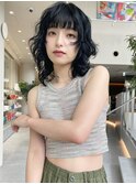 イメチェンヘアスタイル ハッシュカット フルバング 似合わせ