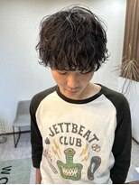 ウォルク(WOLK)&nbsp;メンズパーマ/マッシュウルフ/波巻きスパイラルパーマ