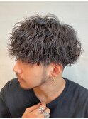 シャドウパーマ波巻きツイストパーマウルフ