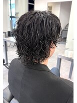 ノイセル 心斎橋(Noisyle)&nbsp;サーフカール×センターパート×海外ヘア×黒髪