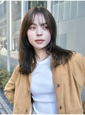 ◆大人かわいいワンカールロングレイヤーカット/小顔補正ヘア