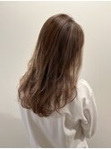 レイヤーカット、艶カラー、トリートメント