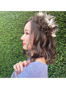 リワーズ 成城学園前(ReWARDs) 花冠ハーフアップ